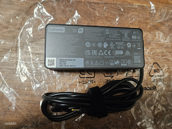 Новый зарядное устройство Lenovo USB-C 65W