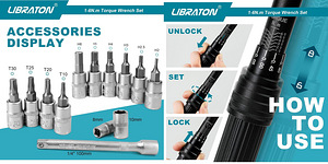Torque Wrench 14 Inch, 1-6 Nm, Bicycle & Motorcycle (2 foto / 5)