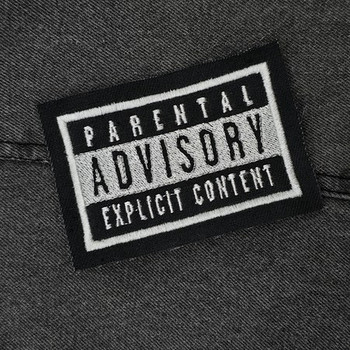 Parental Advisory explicit content embroidered patch
