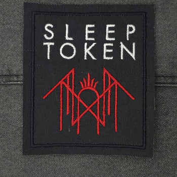 Sleep token metall band logo embroidered patch