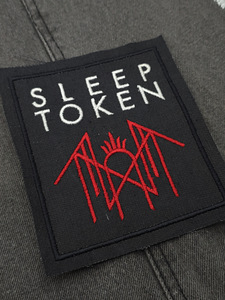 Sleep token metall band logo embroidered patch (3 foto / 3)