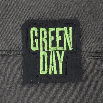 Green Day band logo embroidered patch
