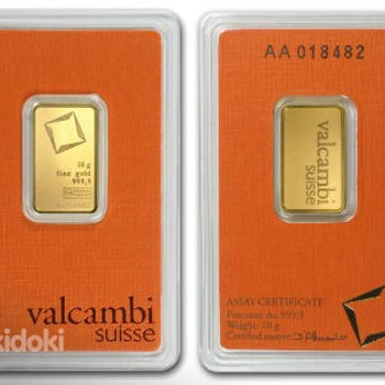 Valcambi kuldplaat 10g/20g/50g