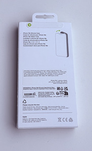 Apple iPhone 16e Silicone Case , Black / Winter Blue (4 фото из 4)