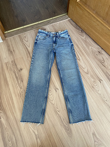 Uueväärne Sinsay High waist straight-lõikega teksapüksid suu (2 foto / 3)