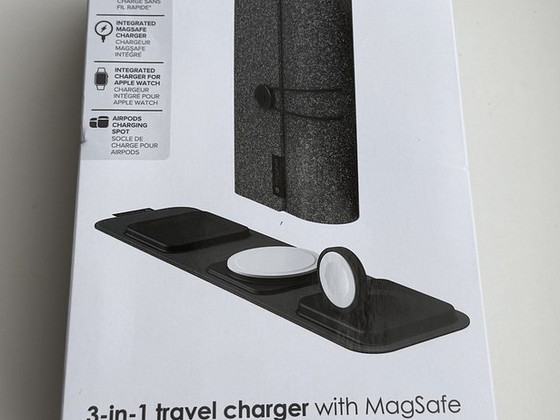 Mophie 3in1 Travel Charger with Magsafe , Black