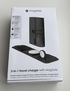 Mophie 3in1 Travel Charger with Magsafe , Black (1 foto / 5)