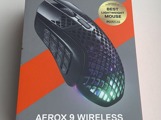 SteelSeries Aerox 9 Wireless Optical Mouse , Black