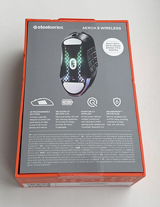 SteelSeries Aerox 9 Wireless Optical Mouse , Black (2 foto / 5)