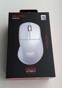 Cherry XTRFY M64 Pro 8K Wireless Gaming Mouse , White (1 фото из 5)