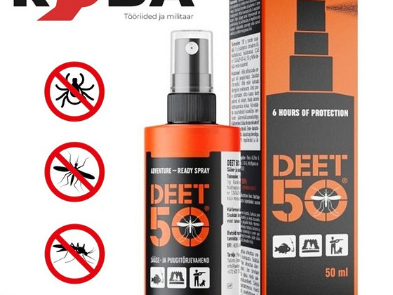 DEET 50 sääse- ja puugitõrjevahend sprei 50 ml. Ekstra tugev