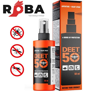 DEET 50 sääse- ja puugitõrjevahend sprei 50 ml. Ekstra tugev (1 foto / 1)