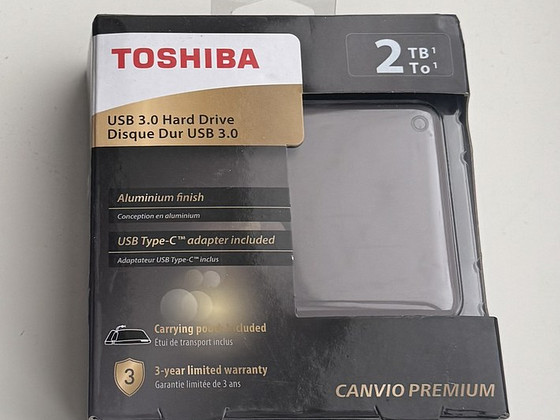 Toshiba Canvio Premium 2TB USB 3.0 , Black