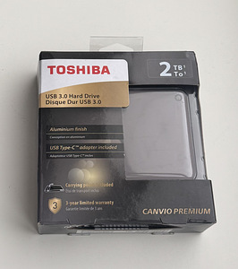 Toshiba Canvio Premium 2TB USB 3.0 , Black (1 фото из 5)