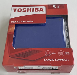 Toshiba Canvio Connect II 3TB USB 3.0 , Blue (1 фото из 2)