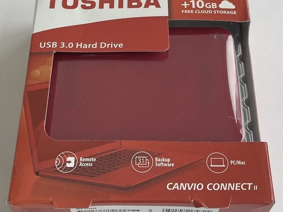 Toshiba Canvio Connect II 3TB USB 3.0 , Red
