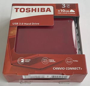 Toshiba Canvio Connect II 3TB USB 3.0 , Red (1 foto / 2)