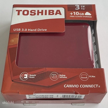 Toshiba Canvio Connect II 3TB USB 3.0 , Red