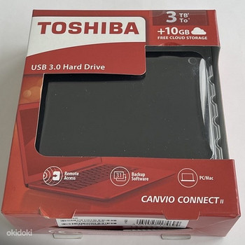 Toshiba Canvio Connect II 3TB USB 3.0 , Black