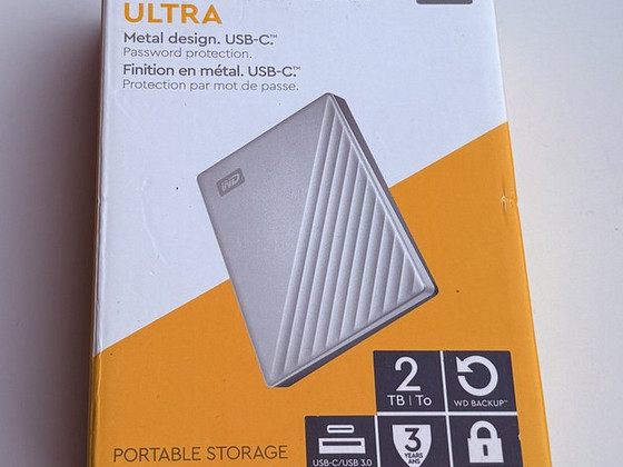Western Digital WD My Passport Ultra 2TB USB-C 3.0 , Silver