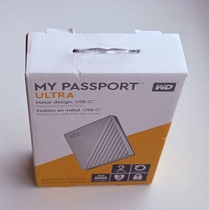 Western Digital WD My Passport Ultra 2TB USB-C 3.0 , Silver (5 foto / 5)