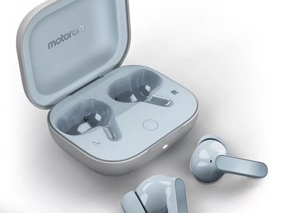 Motorola Moto Buds , Coral Peach/Starlight Blue/Glacier Blue