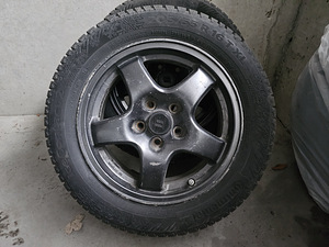 Nissan gtr skyline forged wheels w/studded winter tires,TPMS (2 foto / 10)