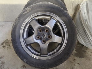 Nissan gtr skyline forged wheels w/studded winter tires,TPMS (9 foto / 10)