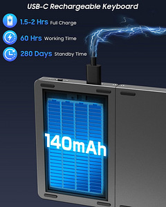 Клавиатура мини портативная Bluetooth (4 фото из 5)