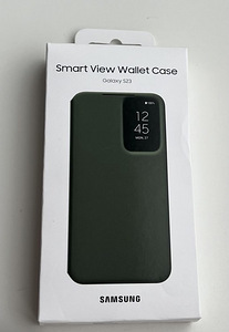 Samsung Galaxy S23 Smart View Wallet Case , Black / Green (3 foto / 4)