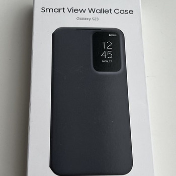Samsung Galaxy S23 Smart View Wallet Case , Black / Green
