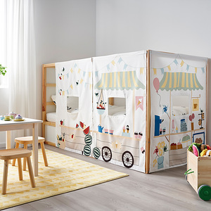KURA Ümberpööratav lastevoodi IKEA + madrats + voodikardin (2 foto / 5)