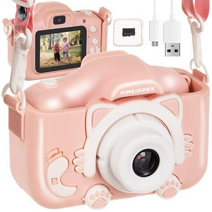 Мини фотокамера цифровая 32GB розовая P22296 (10 фото из 10)