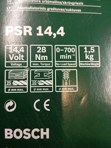 Akutrell akukruvikeeraja trell Bosch PSR 14.4 (7 foto / 9)