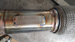 Downpipe для Mercedes w211 + om648 / изготовление выхлопных (3 фото из 8)