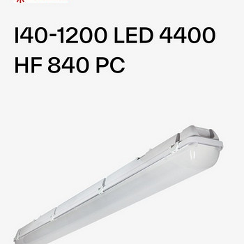 Valgusti Glamox I40 1200 LED 4400 HF 840 PC