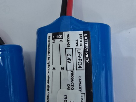 Aku Battery LiFePO4 6,4V 1000mAh