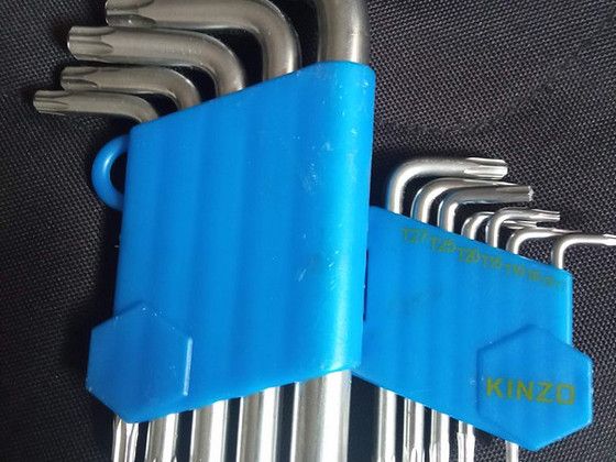 Набор из 12 шестигранных ключей Torx в форме звезды. Прочная