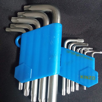 Набор из 12 шестигранных ключей Torx в форме звезды. Прочная