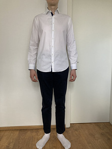 MEESTE VALGE TRIIKSÄRK 100% puuvill (1 foto / 4)