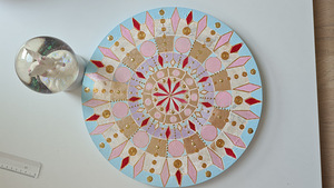 Soodus! Tugevuse ja tasakaalu mandala, käsitöö, suurus 35 cm (1 foto / 10)