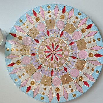 Soodus! Tugevuse ja tasakaalu mandala, käsitöö, suurus 35 cm