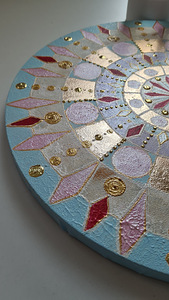 Soodus! Tugevuse ja tasakaalu mandala, käsitöö, suurus 35 cm (2 foto / 10)