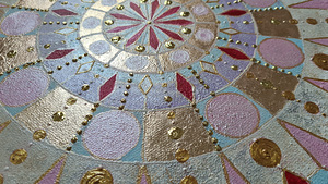 Soodus! Tugevuse ja tasakaalu mandala, käsitöö, suurus 35 cm (6 foto / 10)