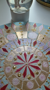 Soodus! Tugevuse ja tasakaalu mandala, käsitöö, suurus 35 cm (9 foto / 10)