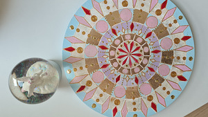Soodus! Tugevuse ja tasakaalu mandala, käsitöö, suurus 35 cm (3 foto / 10)