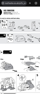 Thule Kit 186056 või 186172 Renault Espace 23- Kadjar 15- (2 foto / 3)