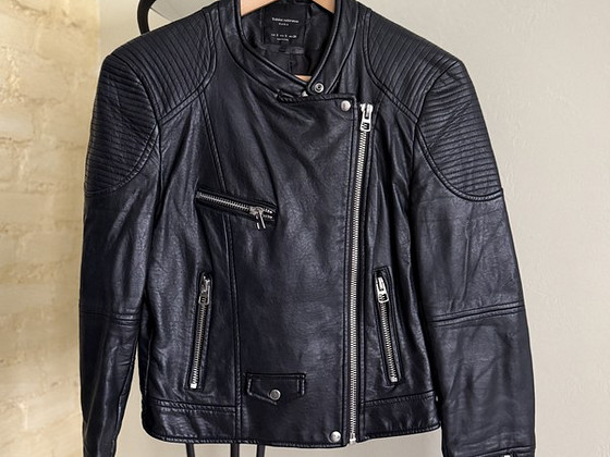 Zara кожаная куртка, XS-S