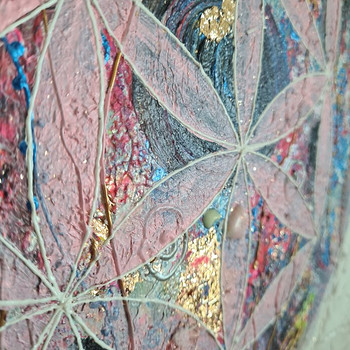 Käsitöö mandala maal " Elu lill", suurus 40 cm × 40 cm