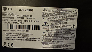 Televiisor LG 32LV2500 (2 foto / 4)